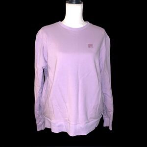 Women’s Fila French Terry lavender purple Sweatshirt Large Long Sleeve